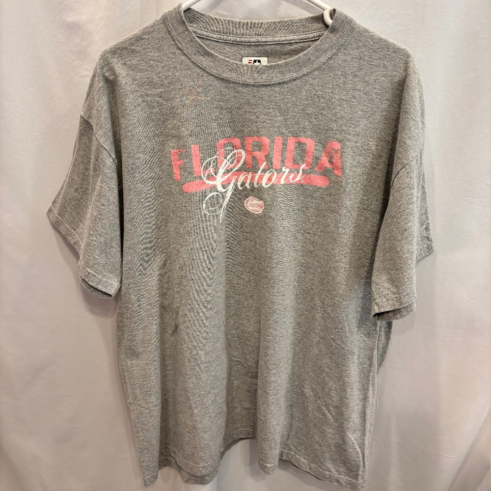 Florida Gators University of Florida Women's Retro Graphic Tee Pink/Gray Size XL